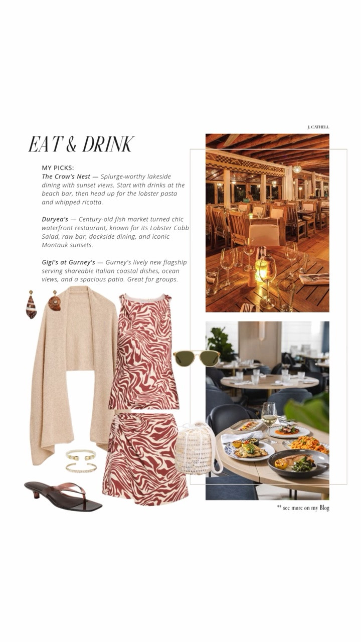 Montauk is where East Coast summer dreams come to life. 🌊🤍

I rounded up everything you'd want to save for the perfect getaway—from luxury oceanfront hotels and unforgettable seafood restaurants to beautiful beaches, wellness experiences, and the best spots to catch sunset. And of course, I styled outfit inspiration to match the effortless, coastal vibe.

If Montauk is on your summer travel list, this guide is your perfect starting point.

Shop the full Montauk travel edit below. ✨

#Montauk #MontaukTravel #Hamptons #HamptonsStyle #EastCoastSummer #LuxuryTravel #CoastalStyle #VacationStyle #TravelGuide #WhatToWear #LTKStyle #SummerGetaway #BeachStyle #TravelInspiration

#LTKOver40 #LTKSeasonal #LTKTravel
