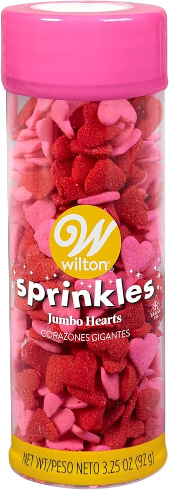 Wilton Jumbo Heart Sprinkles - 3.25 oz. | Amazon (US)