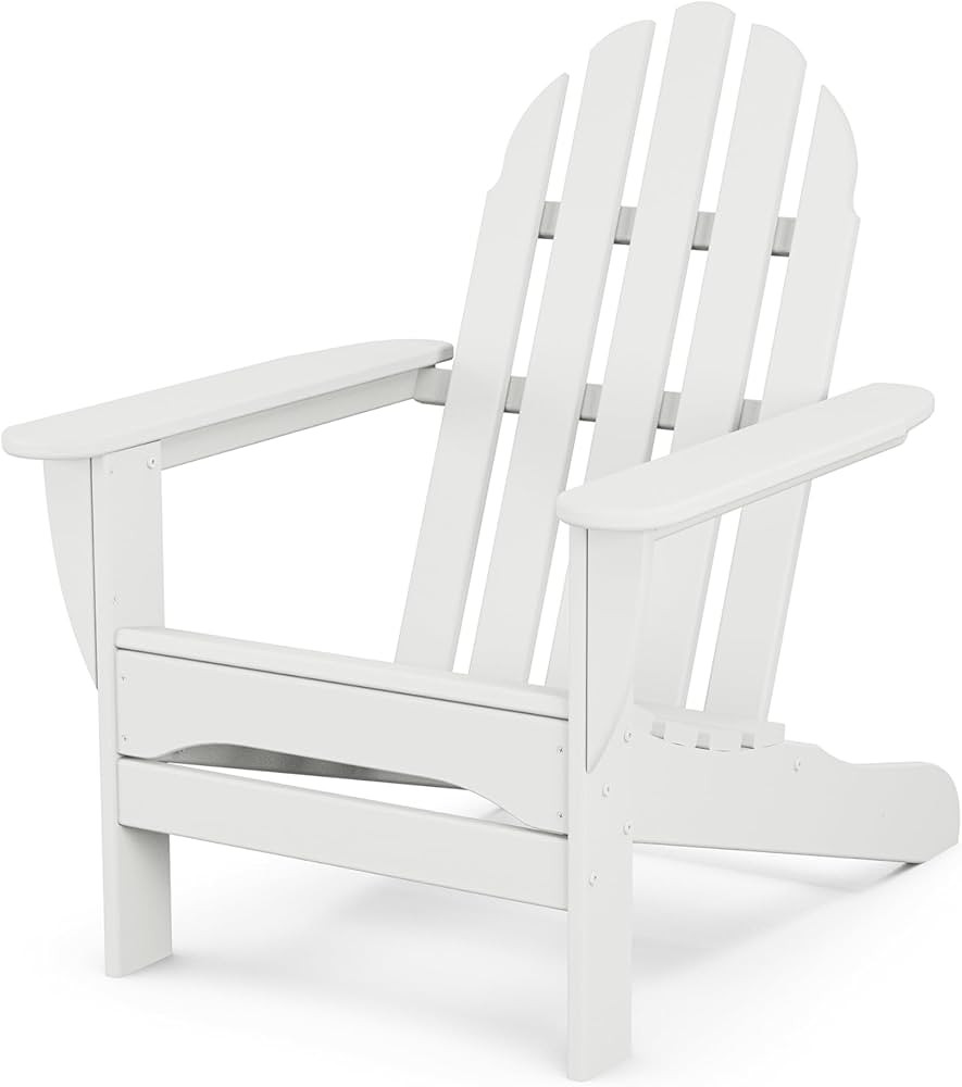 POLYWOOD AD4030WH Classic Outdoor Adirondack Chair, White | Amazon (US)