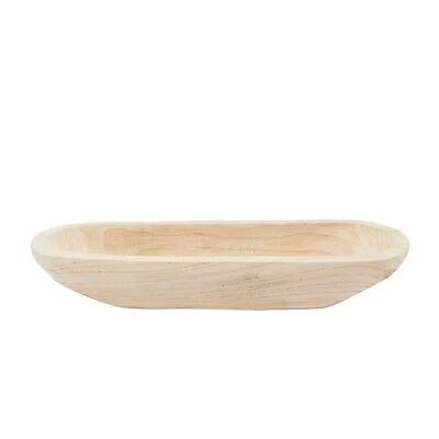 Oval-Shaped Wooden Dough Bowls for Decor  Handmade Paulownia Wood  17 x 6 x 3 In | Walmart (US)