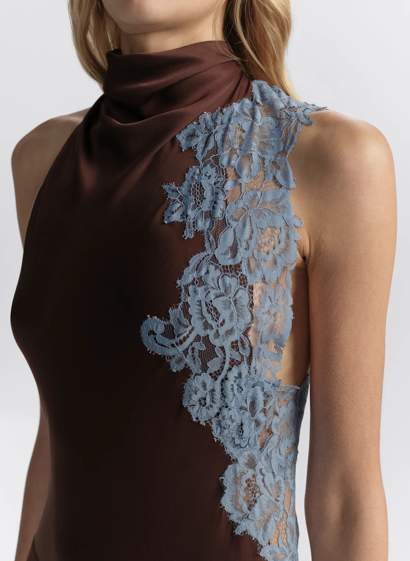 Josephine Satin and Lace Maxi Dress | A.L.C