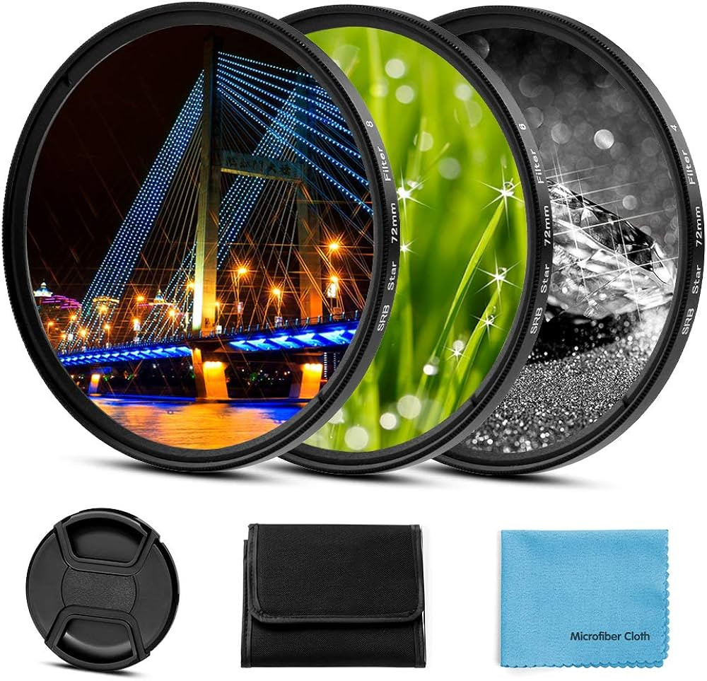 Sedremm Compatible with 52mm Star Filter 3 Pieces Starburst Lens Filter Canon Nikon Sony Olympus ... | Amazon (US)