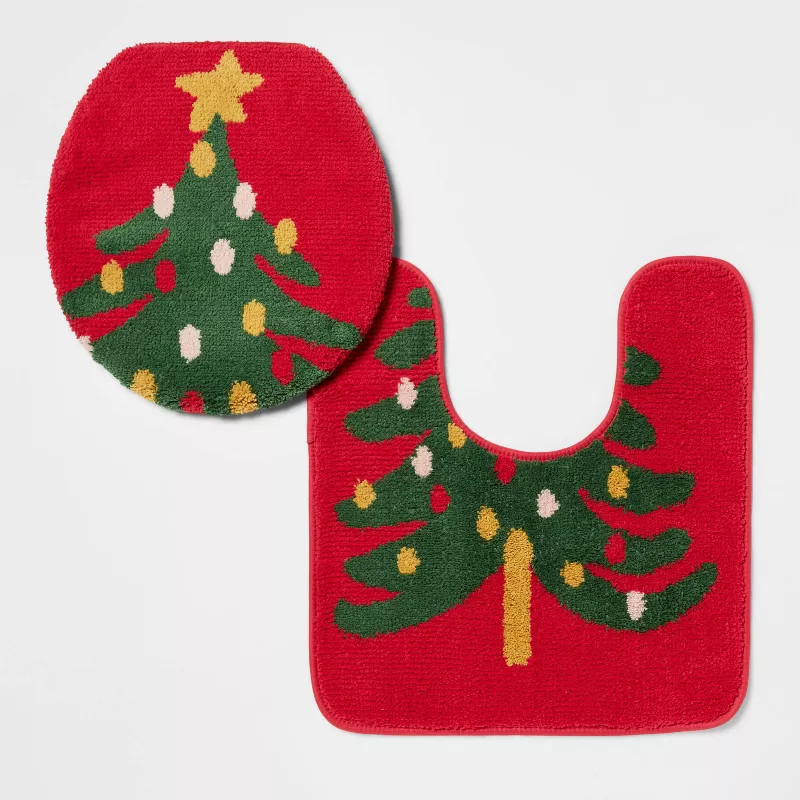 Christmas Tree Standard Christmas Lid Cover Set Red - Wondershop™ | Target