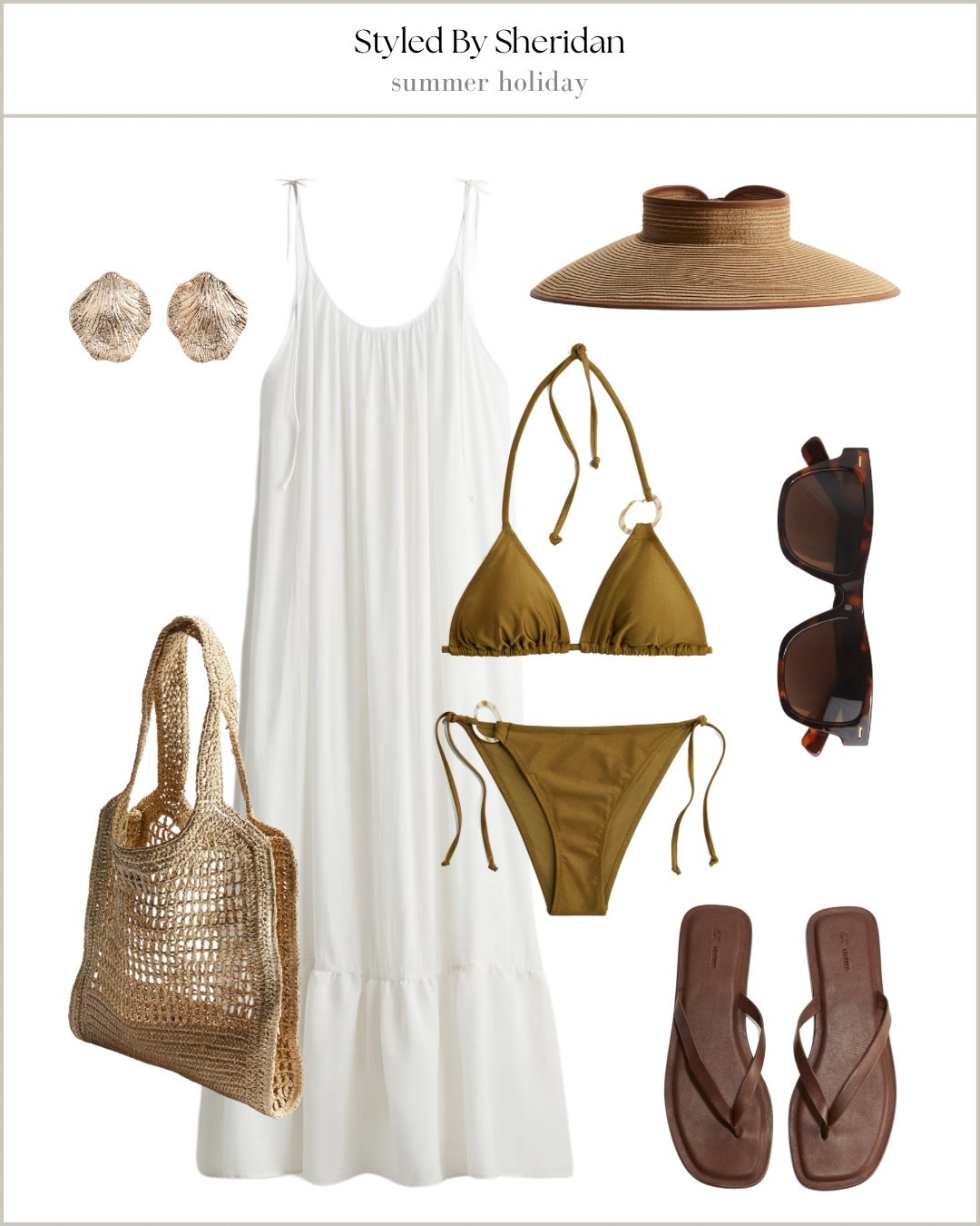 Summer holiday outfit idea for the beach/pool 🏝️

#LTKshoes #LTKswimwear #LTKsummer