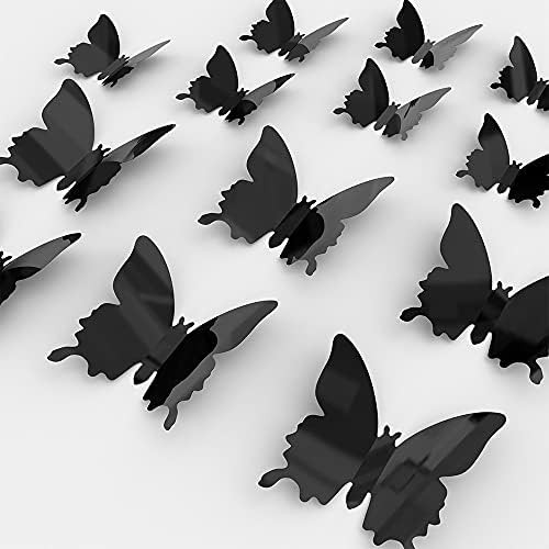 72PCS 3D Butterfly Wall Decals Sticker for Wall 3 Sizes Butterfly Art Removable Mural Stickers Wa... | Amazon (US)
