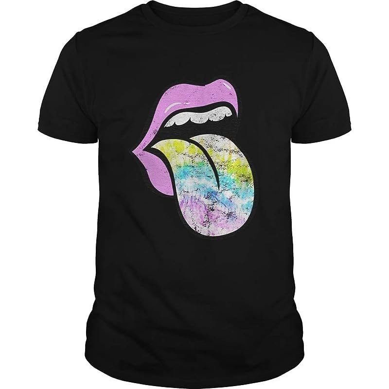 ChuoitayTee Shirt Lavender rose lips Tie Dye tongue out Pastel Spring shirt Unisex T-Shirt, Hoodi... | Amazon (US)
