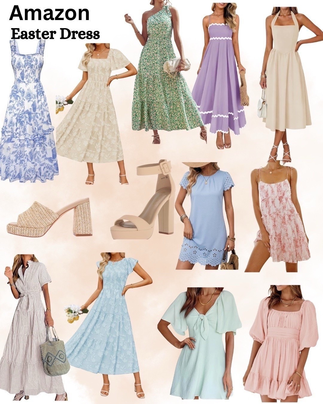 Easter dress. Spring dress. Pastel dress. Floral dress. Maxi dress.
Midi dress. Mini dress. Spring outfits 2026
Daytime dress. Party dress. Brunch
Dress. Amazon dresses 

#LTKSeasonal #LTKSaleAlert #LTKootd
