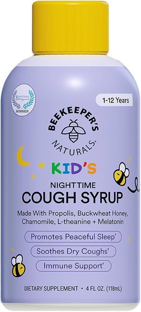 Beekeeper's Naturals Propolis Honey Cough Syrup Nighttime for Kids Immune Support with Propolis, ... | Amazon (US)