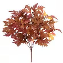 Burgundy & Brown Maple Leaves Bush by Ashland® | Michaels Stores