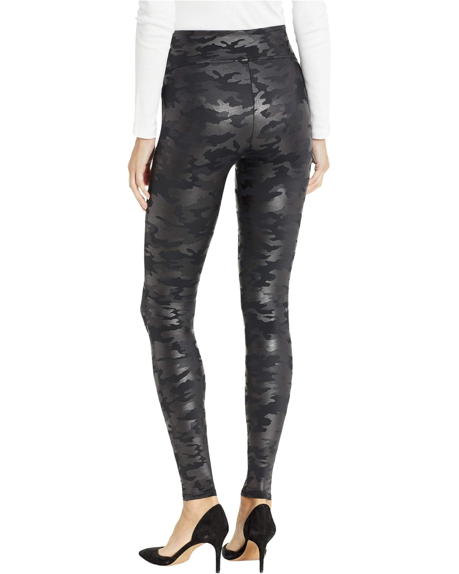 Spanx Faux Leather Camo Leggings | Zappos