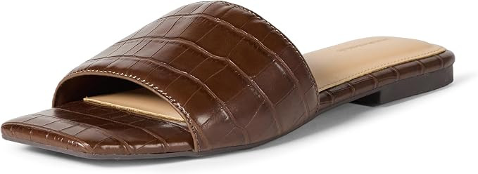 Amazon Essentials Women's Flat Slide Sandals | Amazon (US)