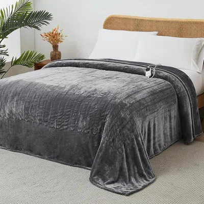 Electric Heated Heating Blanket - Heated Bed Blanket 10 Heating Levels 8 Hours Auto Off Fast Heating ETL Certified Electric Blanket with Ultra Soft Ov | Wayfair North America
