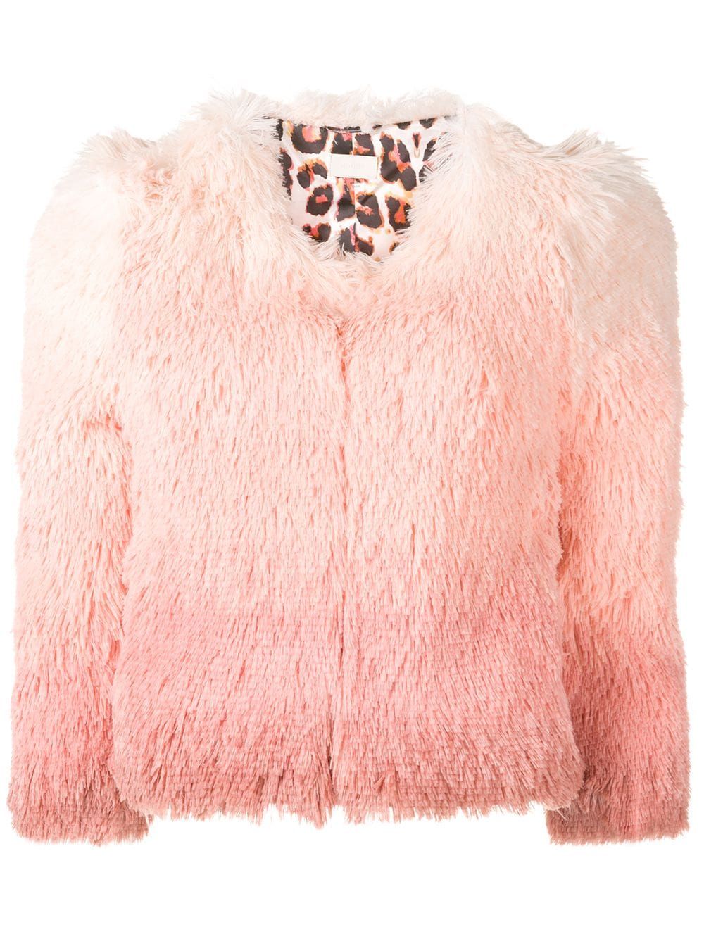 Mother gradient fluffy jacket - Pink | FarFetch Global