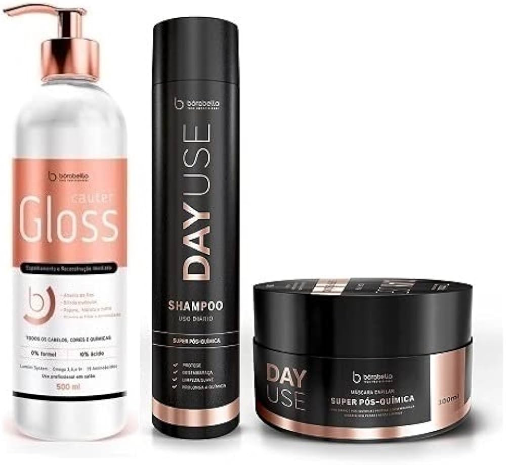 Cauter Gloss 500ml + Kit Home Care Day Use 2x300ml, tb, Borabella | Amazon (BR)