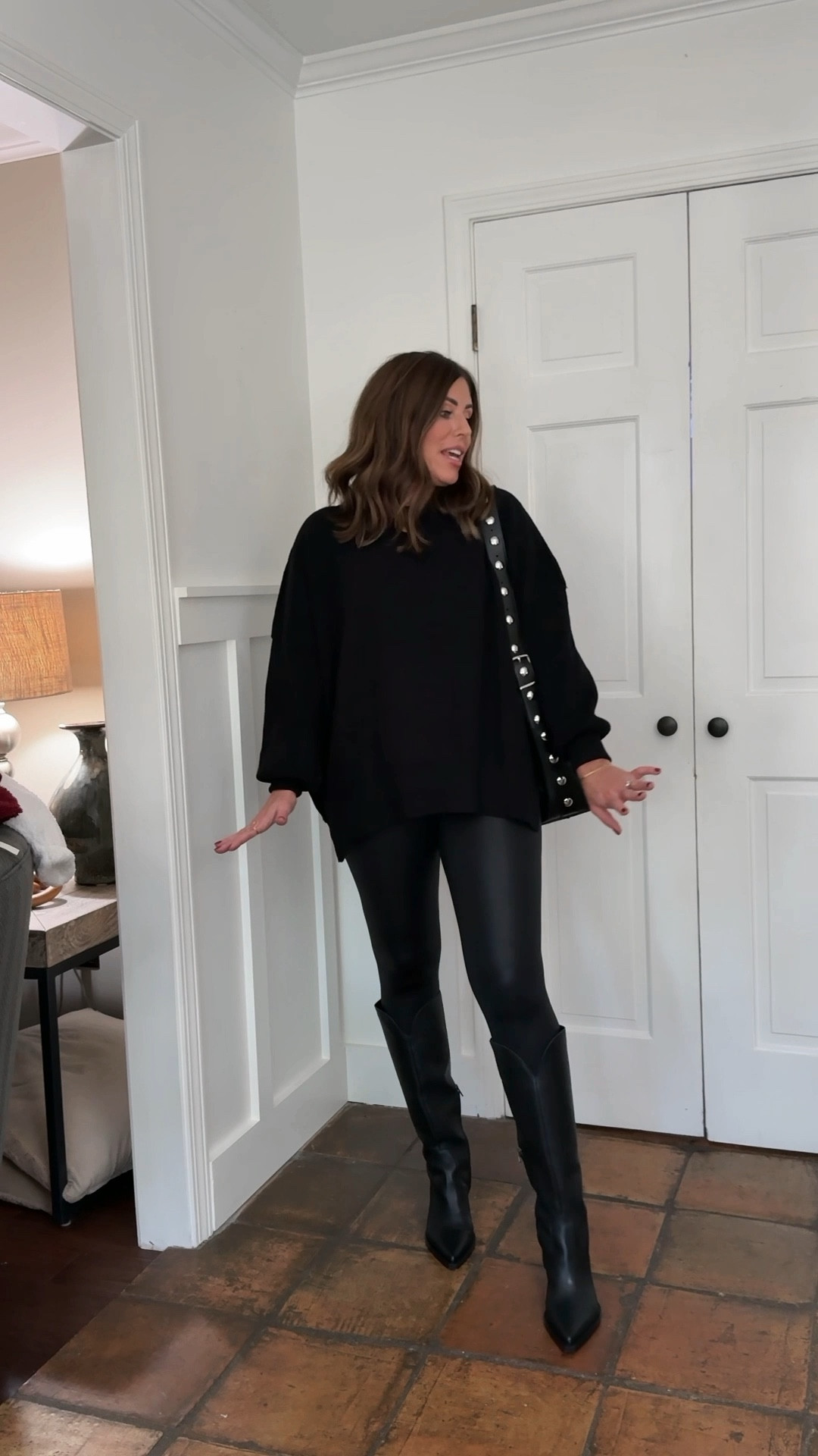 Dressy/ comfy date night outfit, thanks outfit & more!

These ultra high rise leggings have a faux leather look and they are so flattering & comfy! TTS and on sale $30 off!

Best selling viral FP look for less sweater is on sale for $29 vs. $128 for the free people easy street



#LTKSaleAlert #LTKHoliday #LTKStyleTip