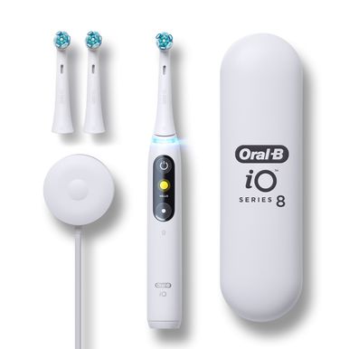 Oral-B iO Series 8 Electric Toothbrush, White Alabaster | Oral B