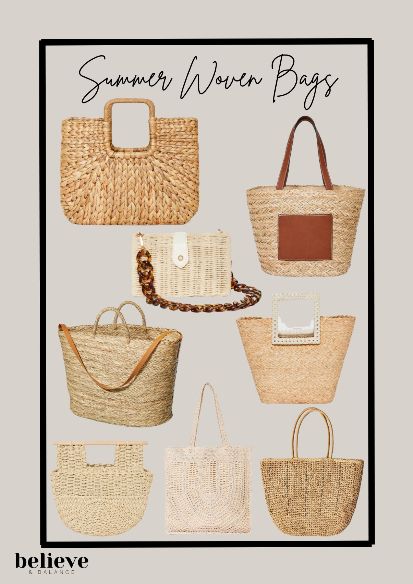 This summer I am all about the woven bag.  These are a super popular and great for your summer outfits.  They are perfect for any resort wear outfit or a vacation outfit. 

#LTKitbag #LTKFind #LTKSeasonal