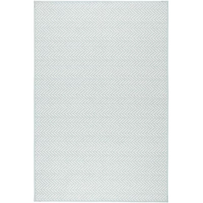 Annie Selke - Dash & Albert Herringbone Swedish Blue Machine Washable Rug, 8x10, Swedish Blue | Target