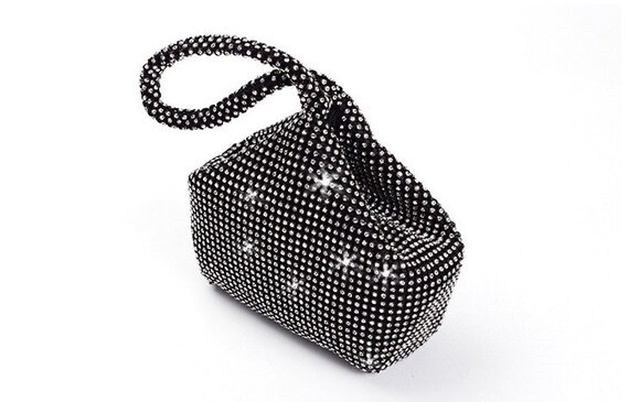 RHINESTONE EVENING BAG Diamond Rhinestones Clutch Crystal | Etsy | Etsy (US)