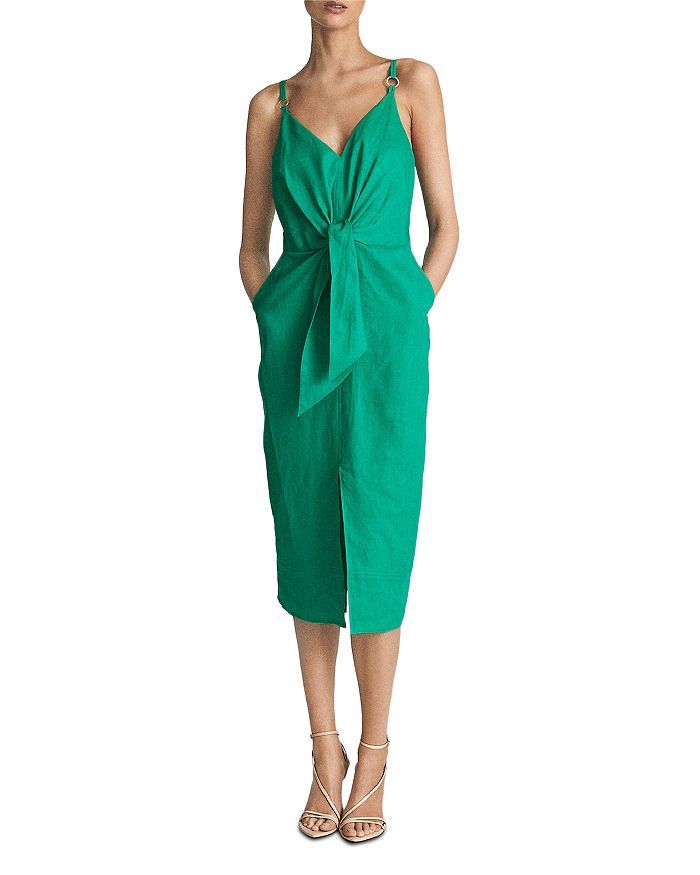 Kay Linen Plunge Dress | Bloomingdale's (US)