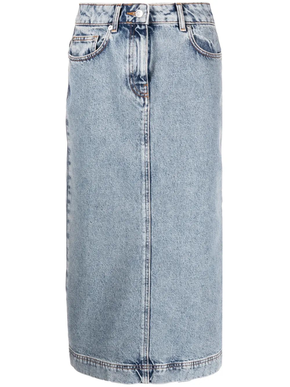 kort nederdel i forvasket denim | Farfetch Global