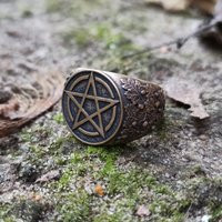 Wiccan Magic Pentacle Ring | Witchcraft Witchy Jewelry | Etsy (US)