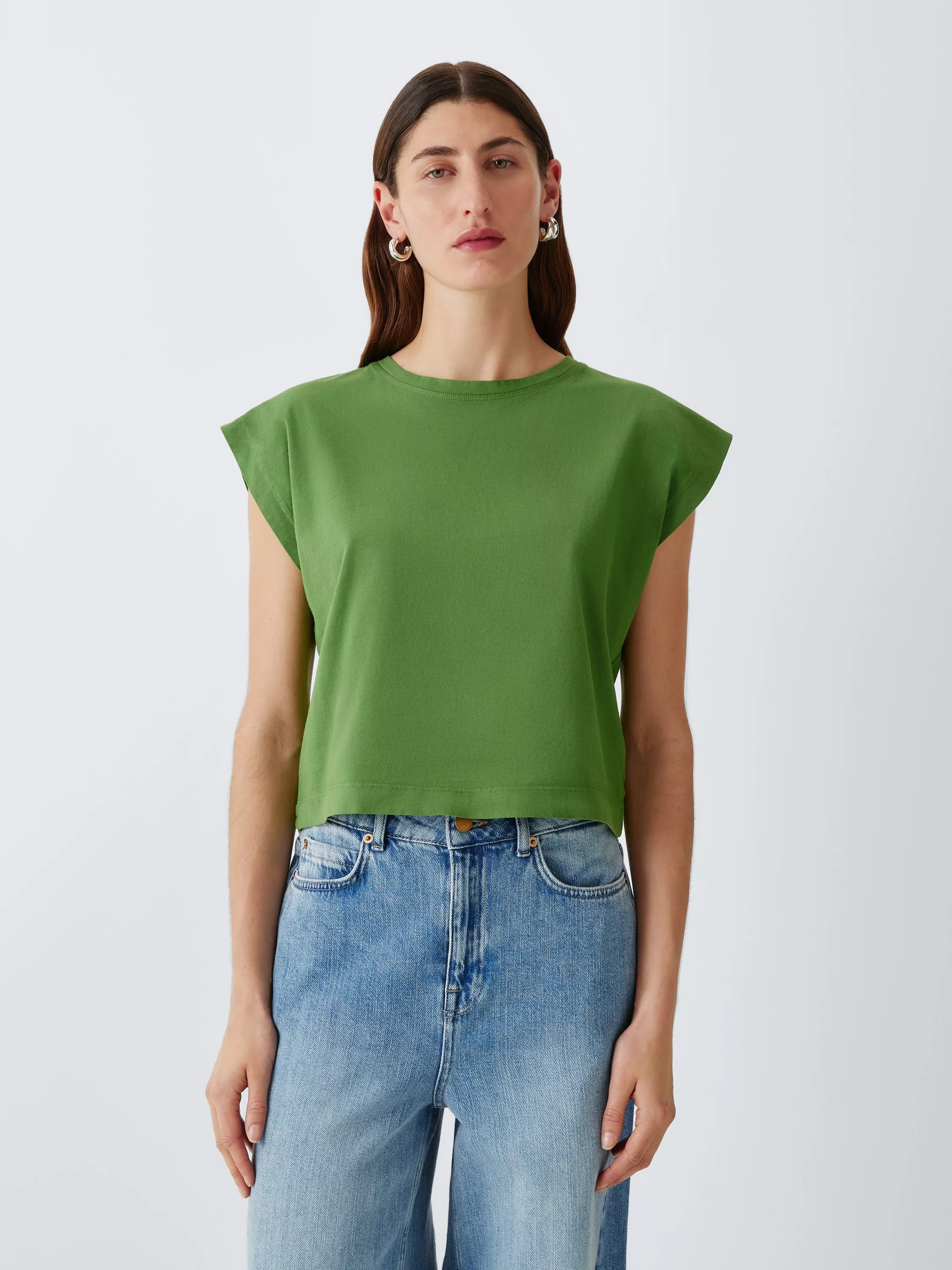 AND/OR Cap Sleeve Boxy T-Shirt | John Lewis (UK)