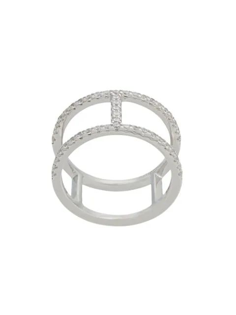 APM Monaco Geometrical Design Ring - Farfetch | Farfetch Global