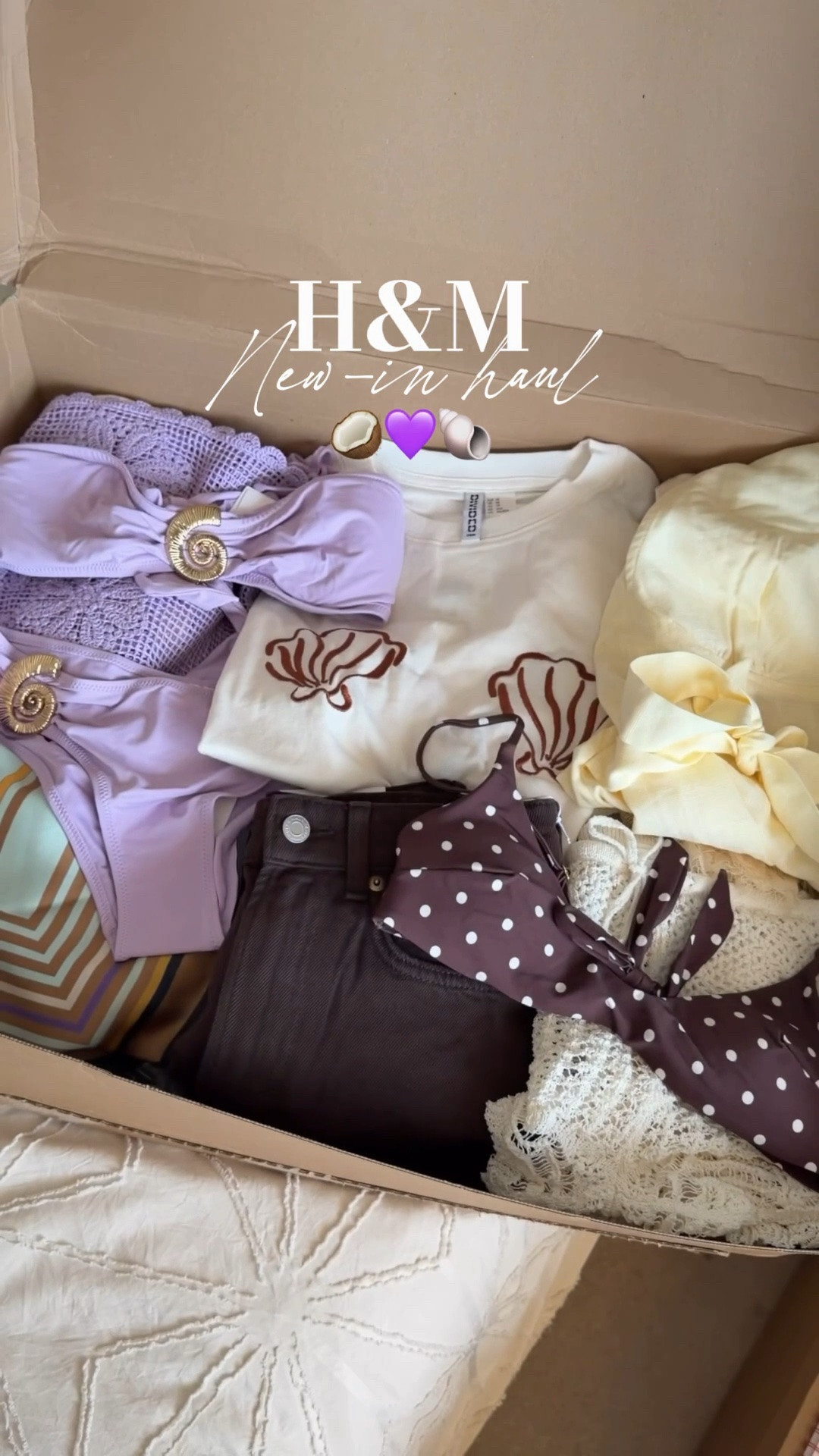 H&M new in unboxing haul 💜🐚 obsessedddd with everything 🤩

#LTKsummer #LTKuk #LTKunboxing