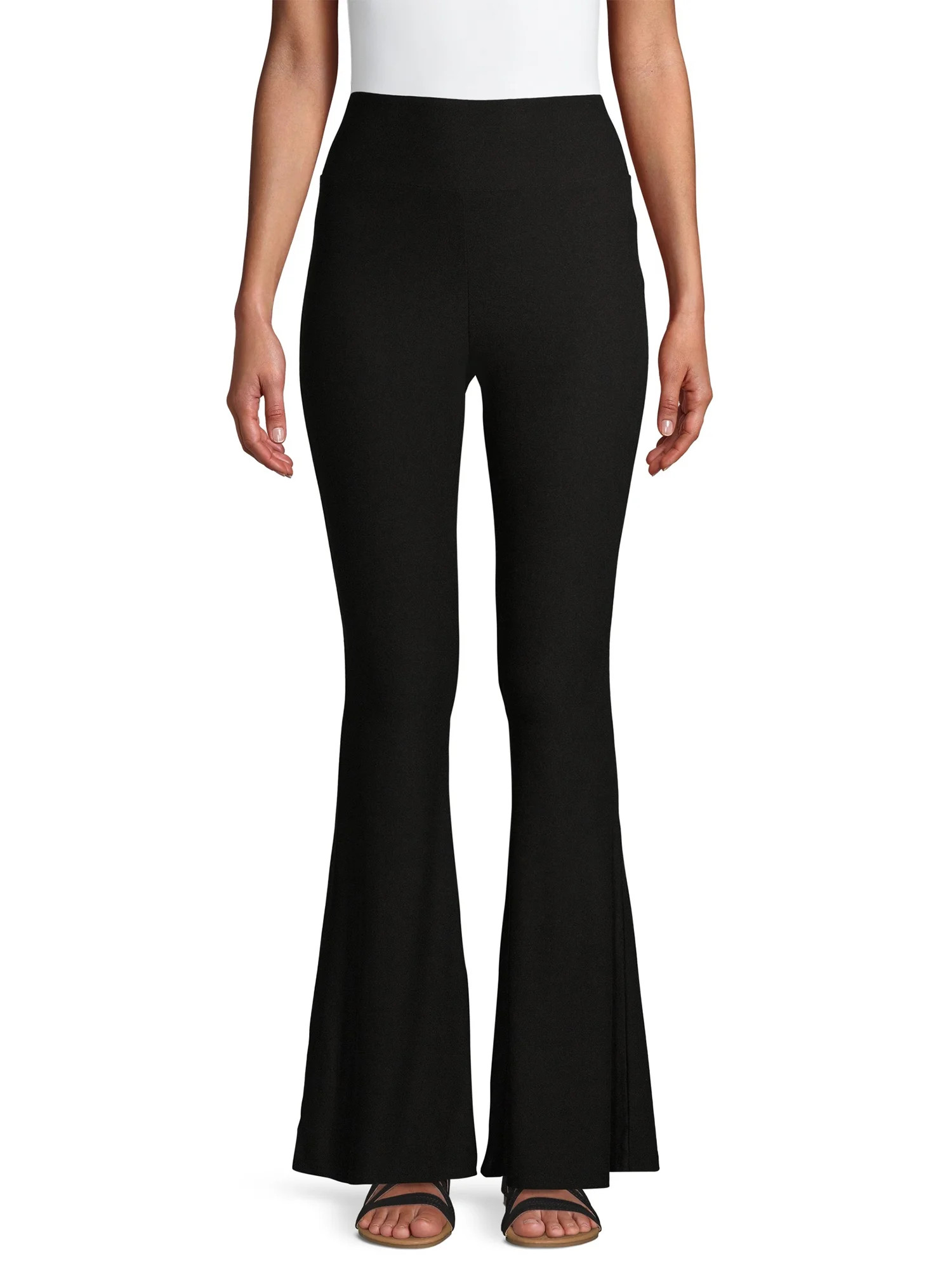 No Boundaries - No Boundaries High Rise Pull On Flare Pants - Walmart.com | Walmart (US)