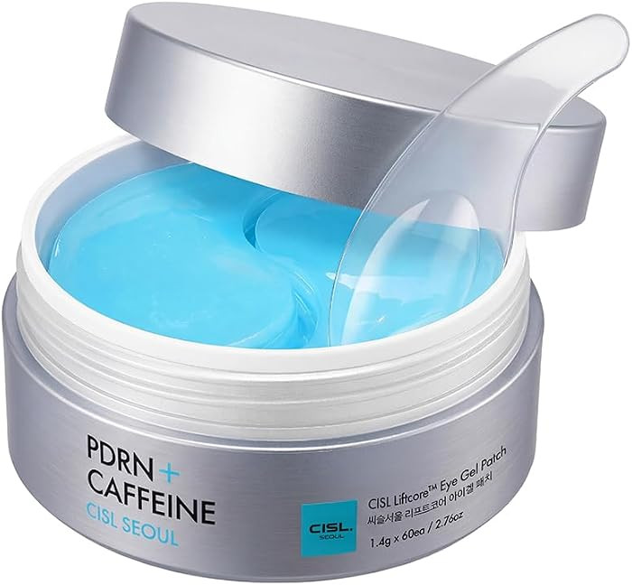 Korean PDRN Eye Patches for Puffy Eyes and Dark Circles - Caffeine & Copper Peptides Under Eye Ma... | Amazon (US)