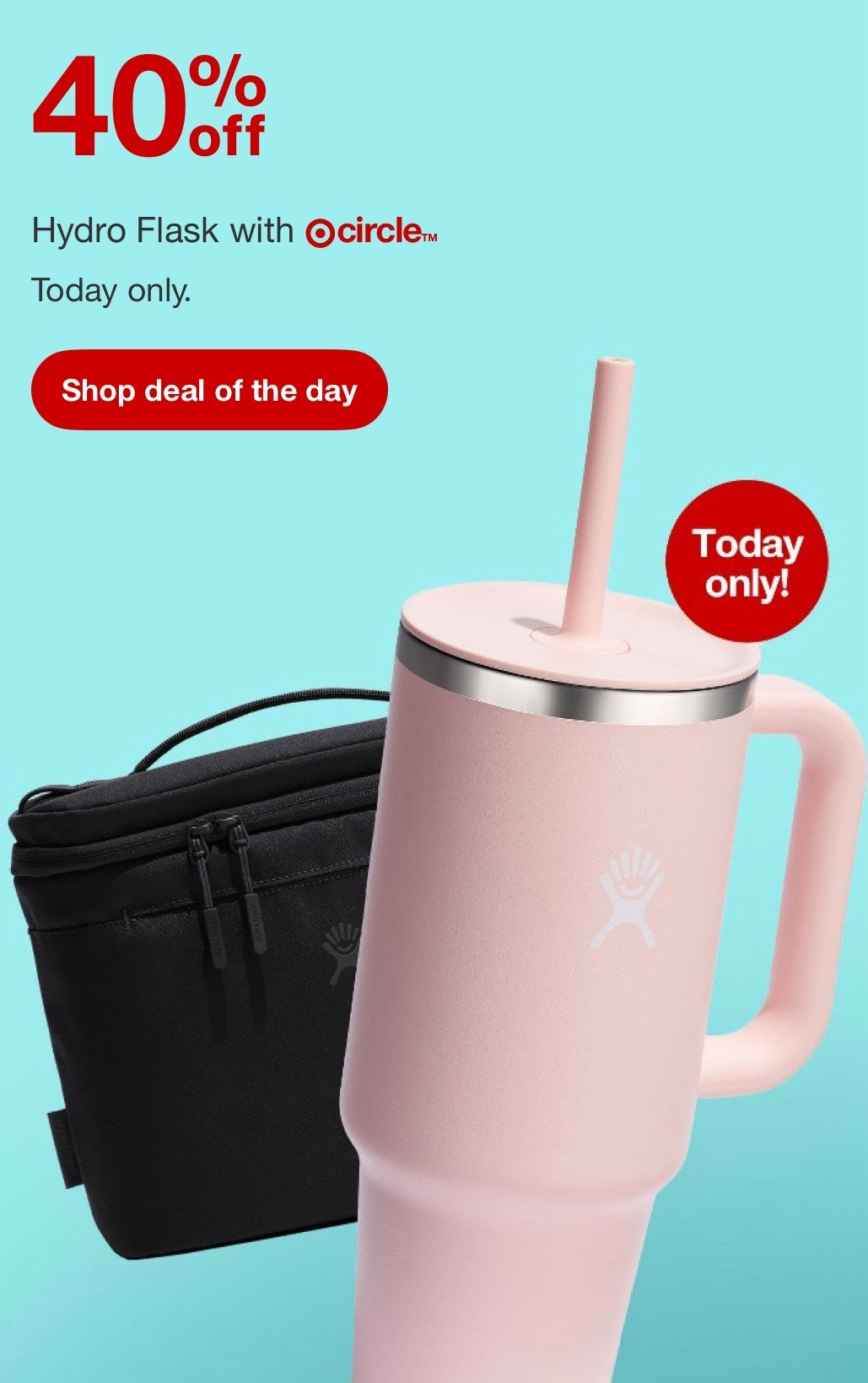 40% off Hydroflask today only @ Target 🎯 

#LTKSaleAlert #LTKActive #LTKFindsUnder50