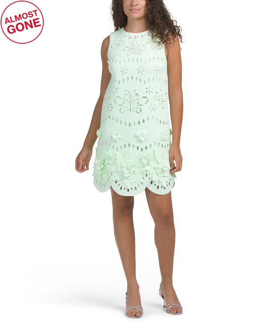 Faux Pearl Embellished Cutout Mini Dress | TJ Maxx