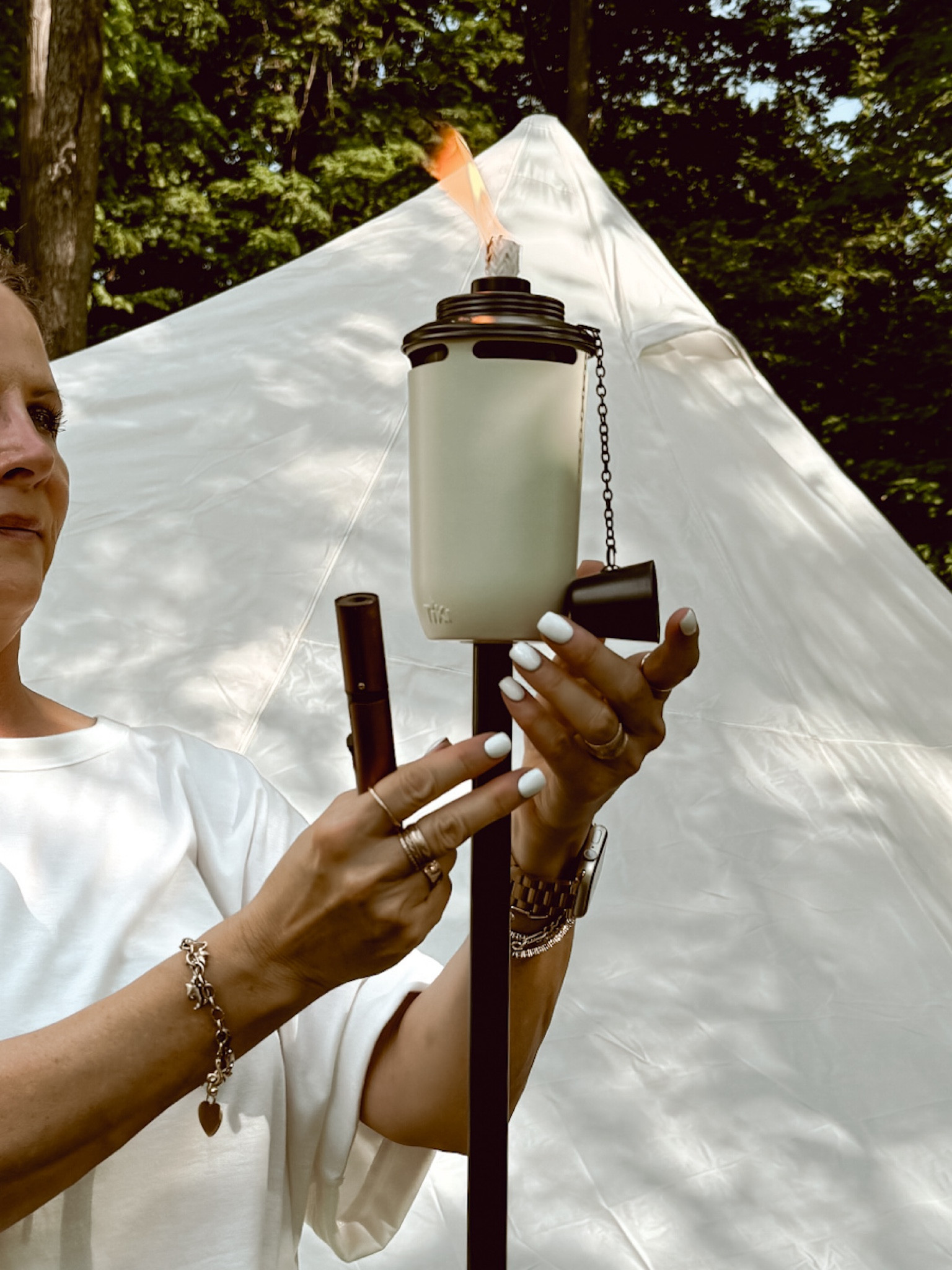 We added this 2-pack of TIKI torches from Walmart to our campsite for an enchanting glow in the evening. They are tall and sturdy, and I of course love the neutral style. If you would like to add some outdoor lighting for your Fourth of July event, add a few of these. 

#LTKParties #LTKFindsUnder50 #LTKSeasonal