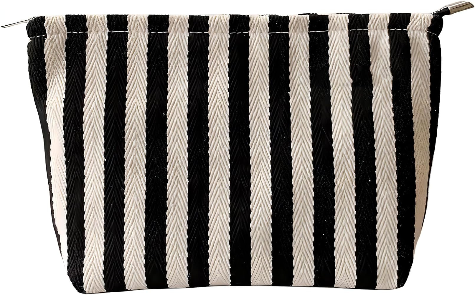 itgowisa Striped Makeup Bag for Women, Travel Makeup Pouch Purse Organizer | Amazon (US)