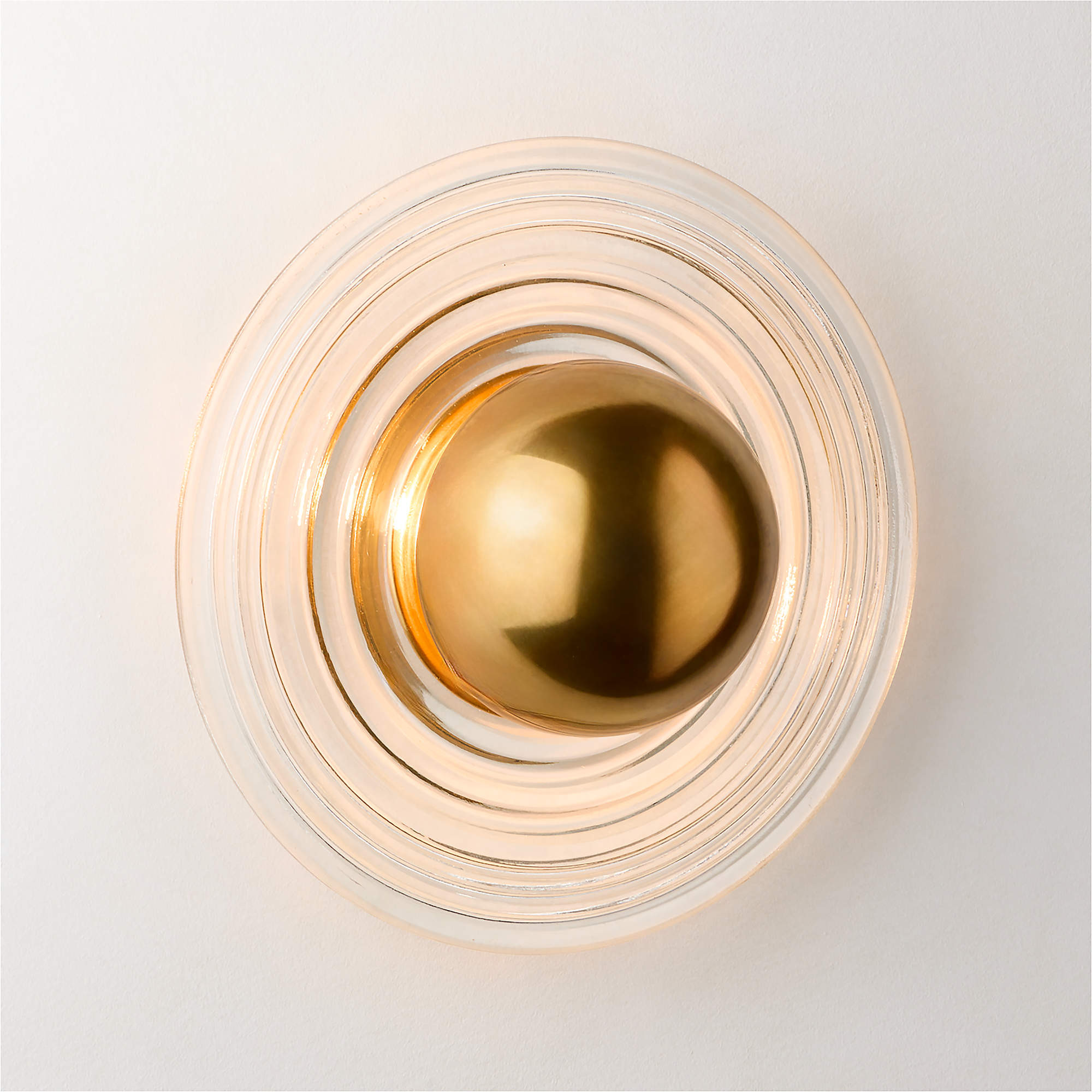 Turno Cast Glass Wall Sconce/Flush Mount + Reviews | CB2 | CB2