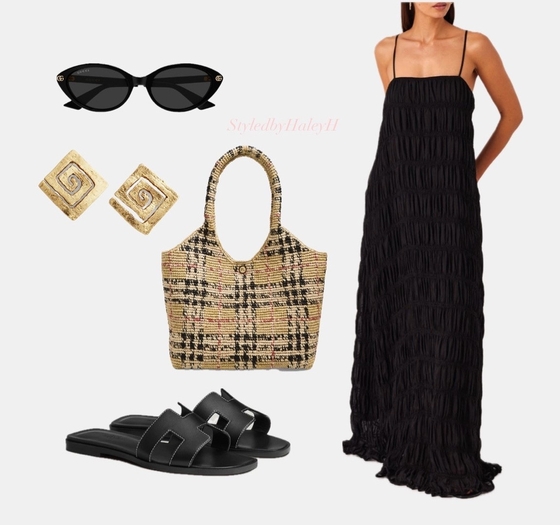 Smocked comfy maxi dress with a pair of sandals and gold jewelry for a casual comfy elevated look. Outfit of the day inspo 

#LTKMothersDay #LTKootd
