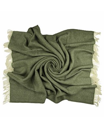 Prince of Scots Highland Tweed Herringbone Pure New Wool Throw & Reviews - Blankets & Throws - Be... | Macys (US)
