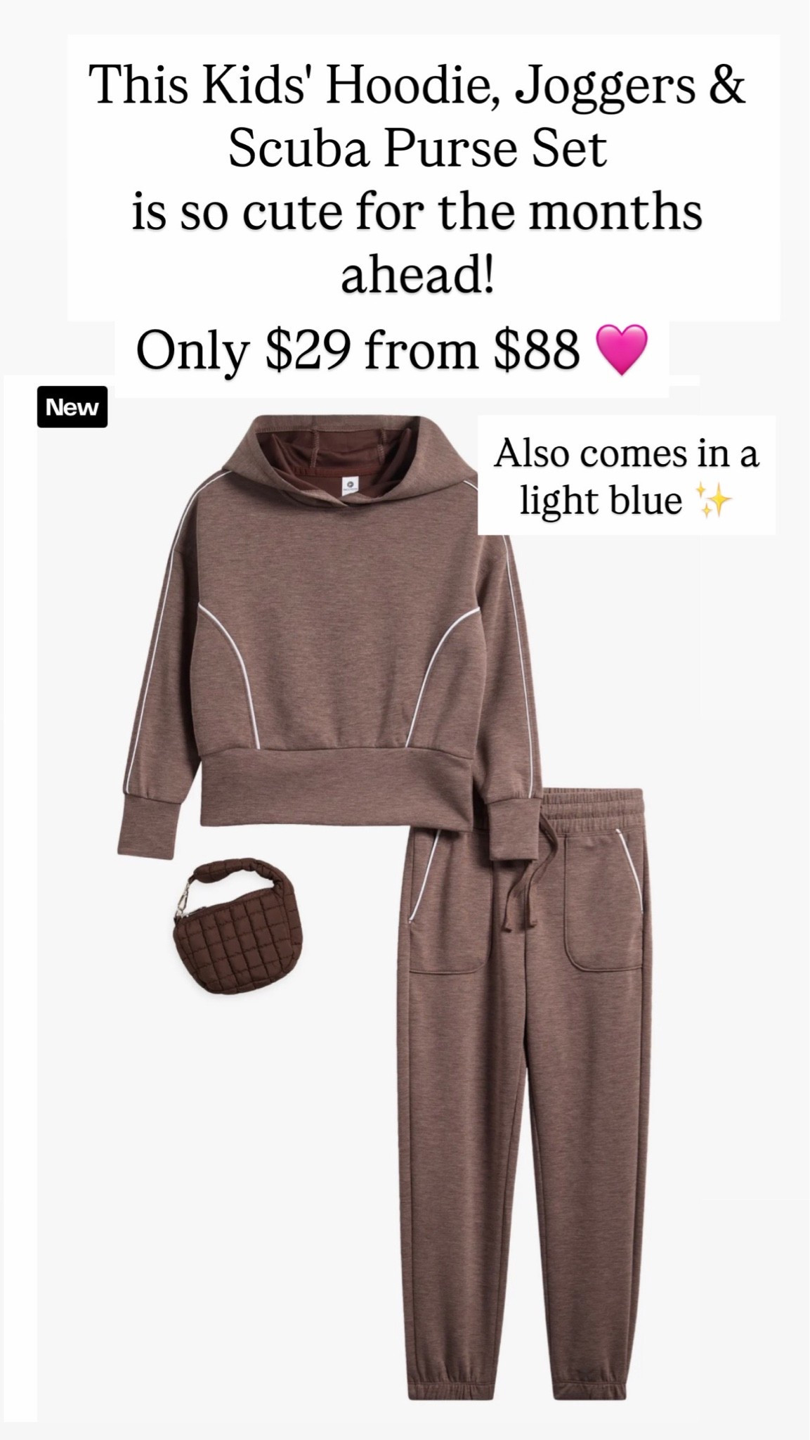 Kids' Hoodie, Joggers & Scuba Purse Set

#LTKKids #LTKSaleAlert
