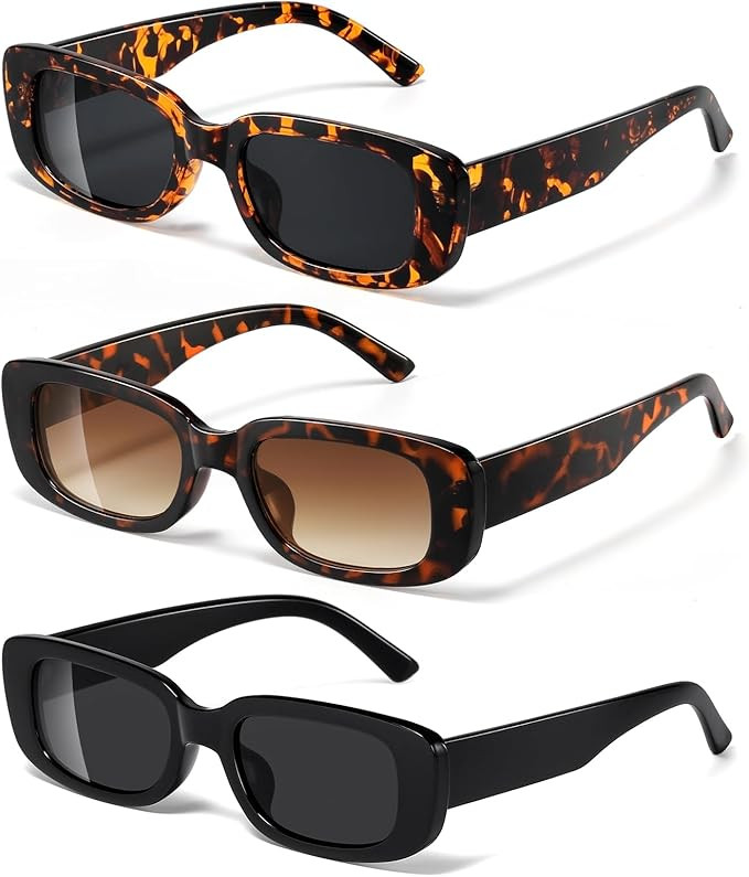 JASPIN Rectangle Sunglasses for Women Men Trendy Y2k Retro 90s Sun Glasses UV Protection Cool Squ... | Amazon (US)