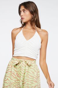 Ruched Halter Crop Top | Forever 21 (US)