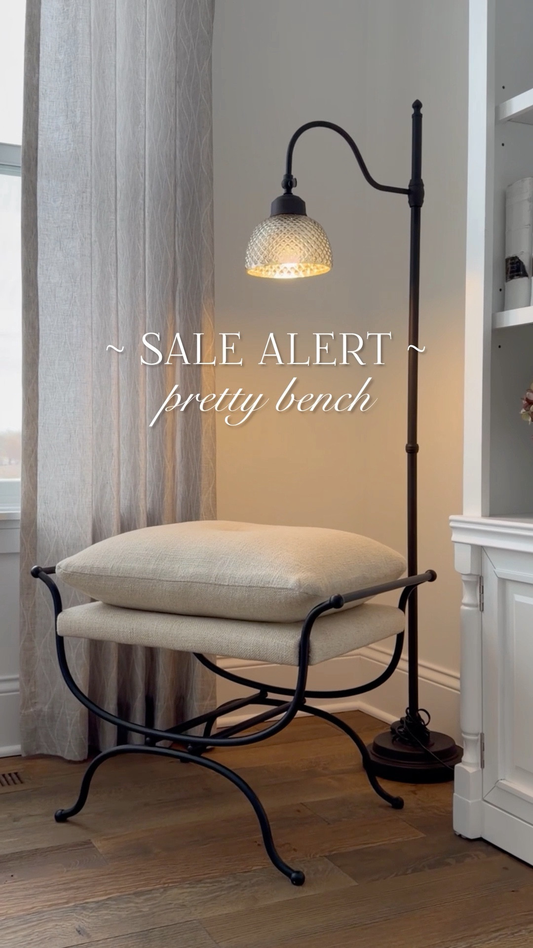 This McGee bench does not go on sale often, but it is now! I love the vintage vibes and that the top cushion is attached. I’m using it in a corner in my bedroom  

#LTKSeasonal #LTKSaleAlert #LTKHome