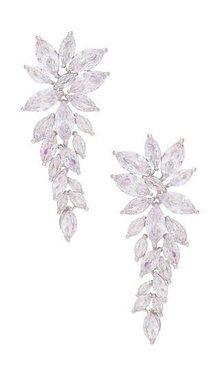 Luciana Earring in Silver | Revolve Clothing (Global)