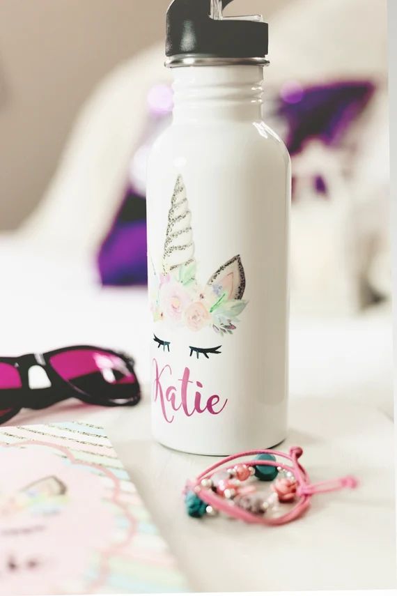 Personalized Unicorn Waterbottle  Christmas Gift for Her  | Etsy | Etsy (US)