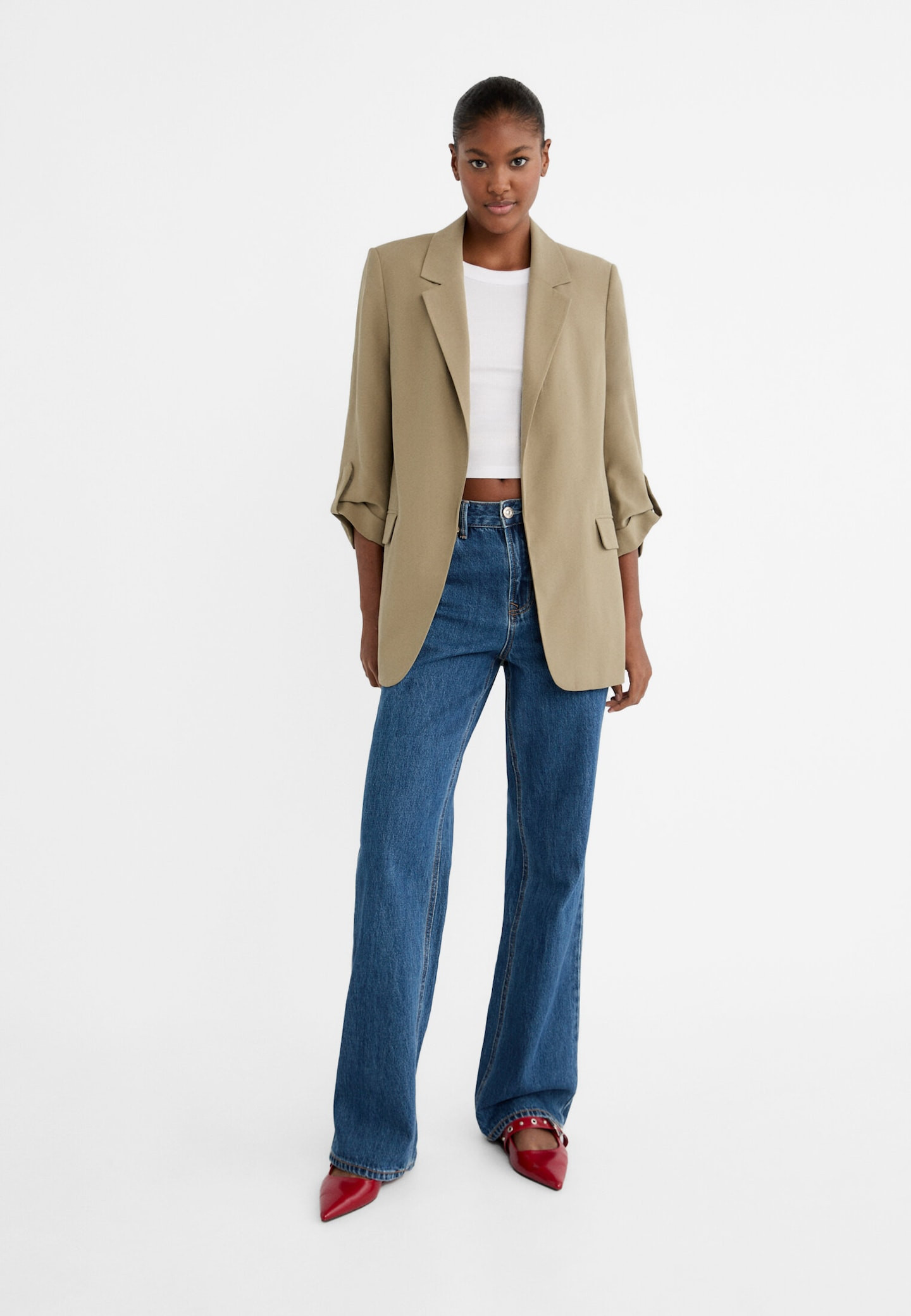 Blazer Regular-Fit fließend | Stradivarius DE