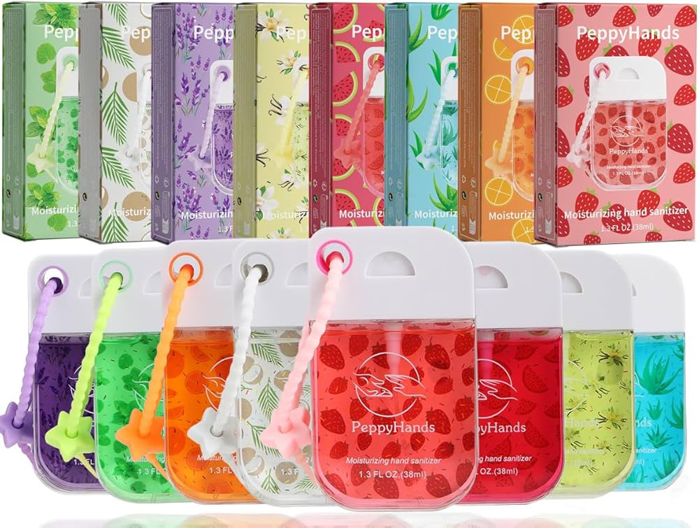 8 Pack Hand Sanitizer Spray, Spray Hand Sanitizer Travel Size With Keychain, Scented Pocket Cute ... | Amazon (US)