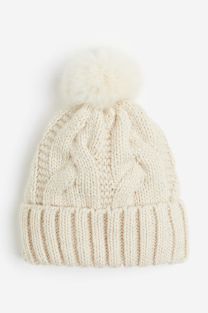 Rib-knit Pompom Hat | H&M (US + CA)