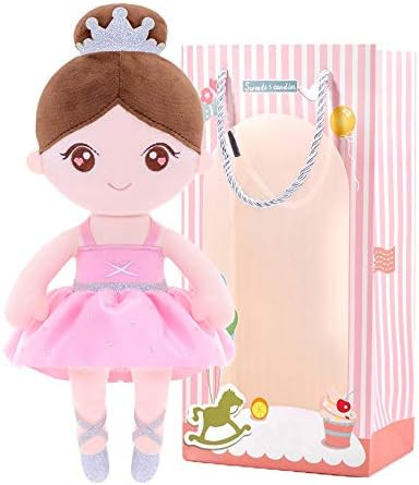 Gloveleya Baby Girl Gifts Dolls Soft Plush Toy Ballet Girl Doll Light Pink 13"… | Amazon (US)
