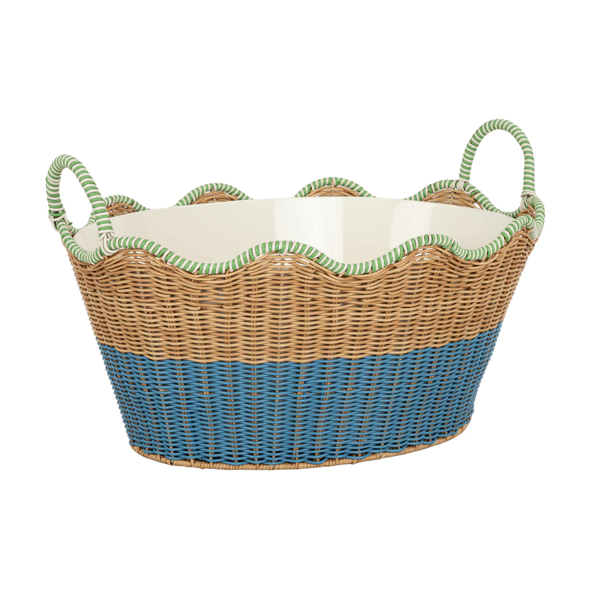 Beautiful Two-Tone Rattan Drink Basket by Drew Barrymore | Walmart (US)
