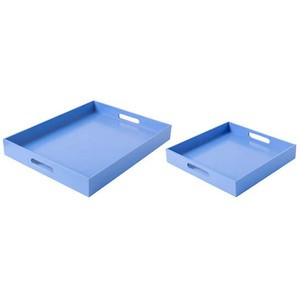 French Blue Lacquer Tray | Annie Selke